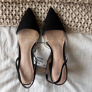 H&M BLOCKED HEEL SLINGBACK SIZE 5.5